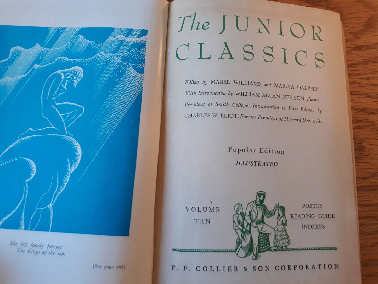 The Junior Classics Volume 10 Poetry Reading Guide Indexes 1948 Hardcover