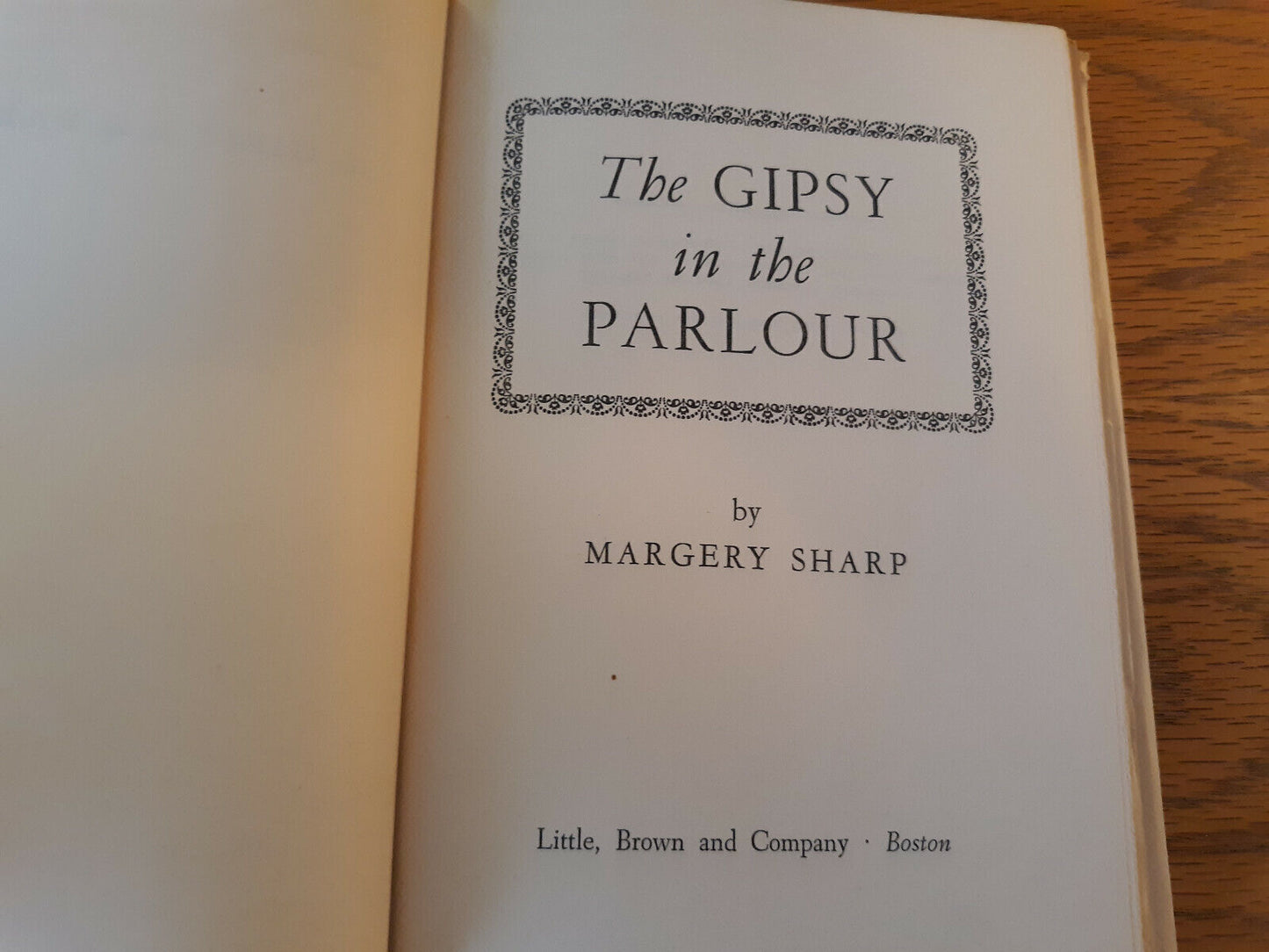 The Gipsy In The Parlour Margery Sharp 1953 Hardcover Book Club Edition Dust Jac