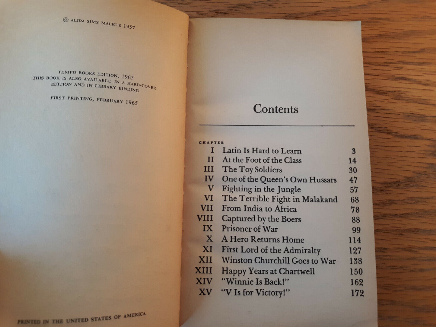 The Story Of Winston Churchill Alida Sims Malkus 1965 Grosset & Dunlap Paperback