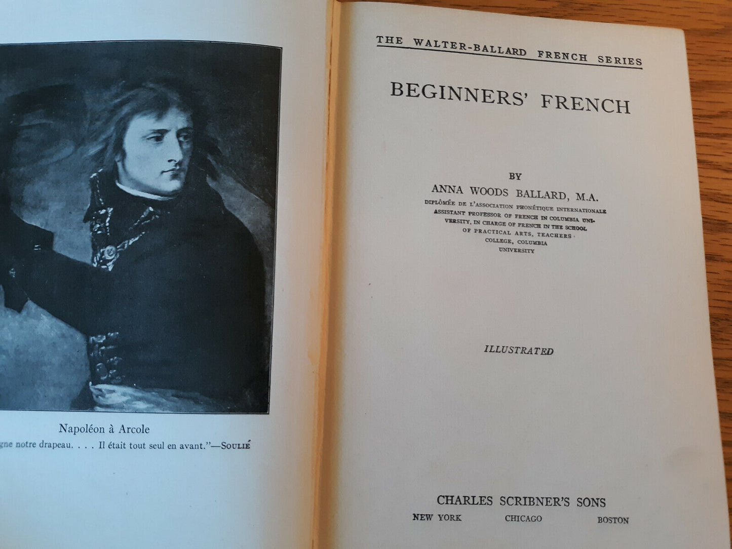 Walter Ballard French Series Beginners' French Anna Woods Ballard 1920 Hardcover