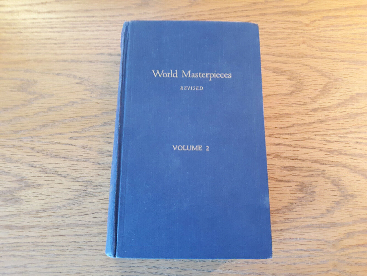 Worlds Masterpieces Revised Volume 2 1956 Hardcover Maynard Mack