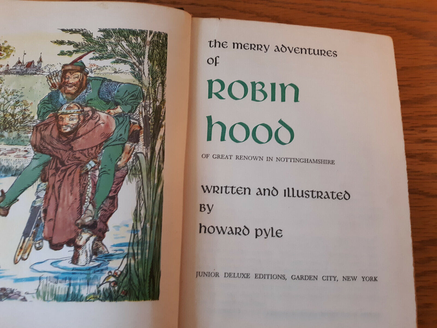 The Merry Adventures Of Robin Hood Howard Pyle Junior Deluxe Hardcover