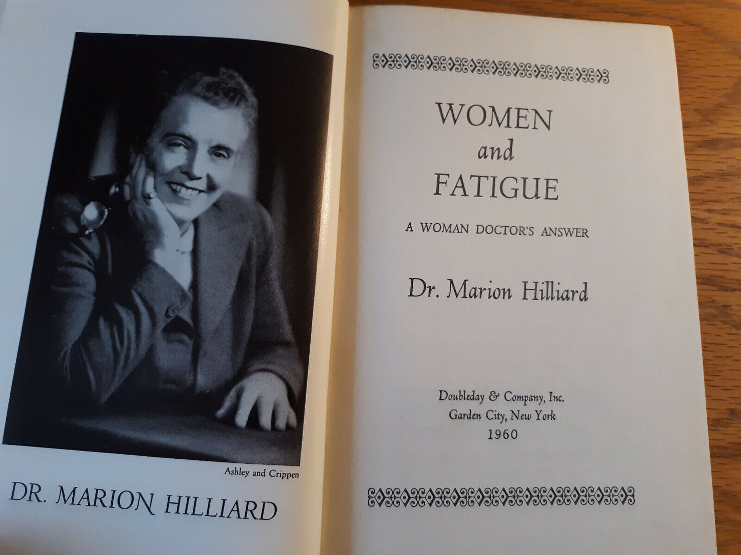 Women And Fatigue A Woman Doctor's Answer Dr Marion Hilliard 1960 Hardcover