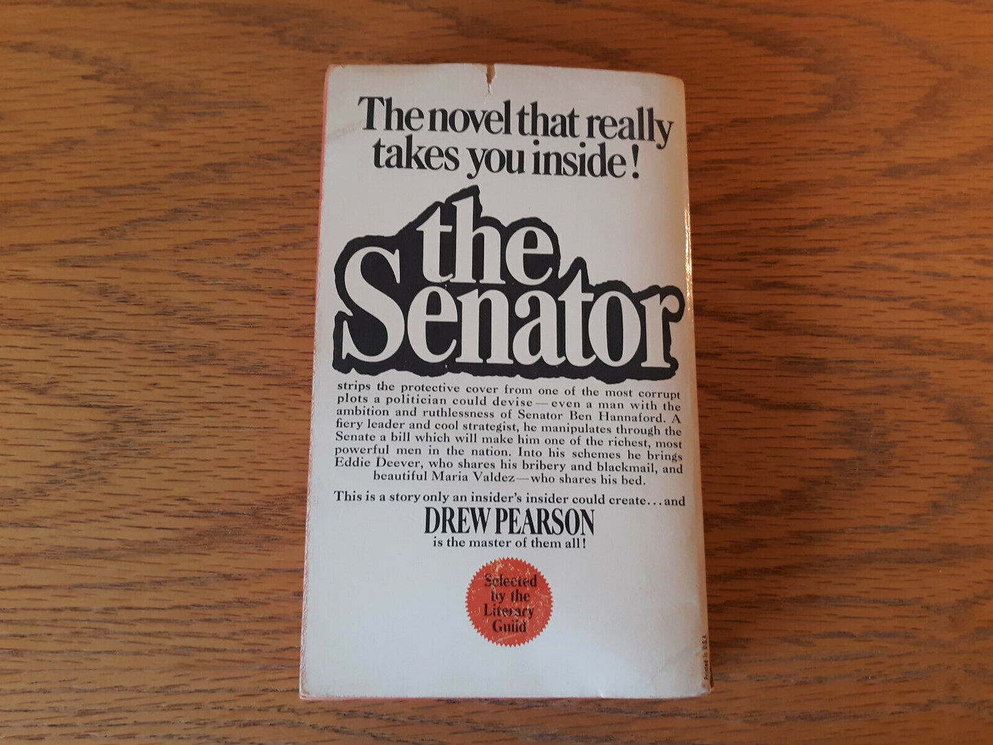 The Senator By Drew Pearson First Avon Printing September 1969 Paperback