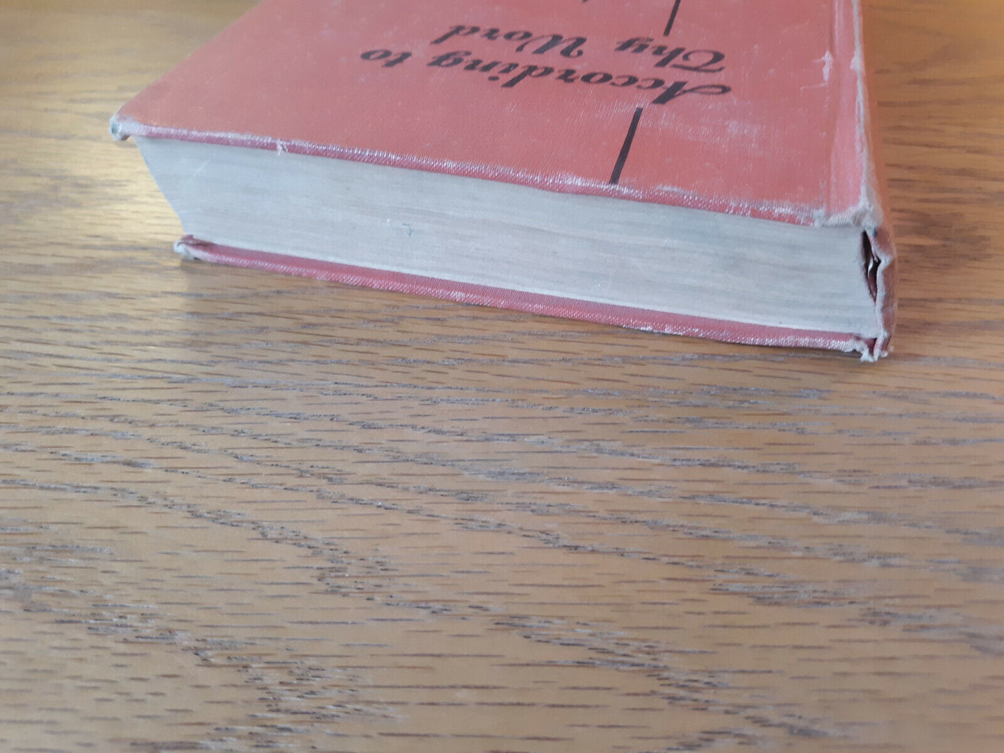 According To Thy Word Clifford Bjorklund 1955 Covenant Press Hardcover