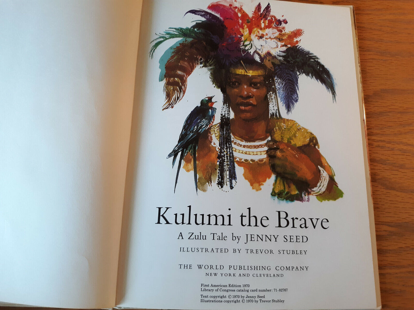 Kulumi The Brave Jenny Seed 1970 Hardcover Dust Jacket 1st American Ed World Pub