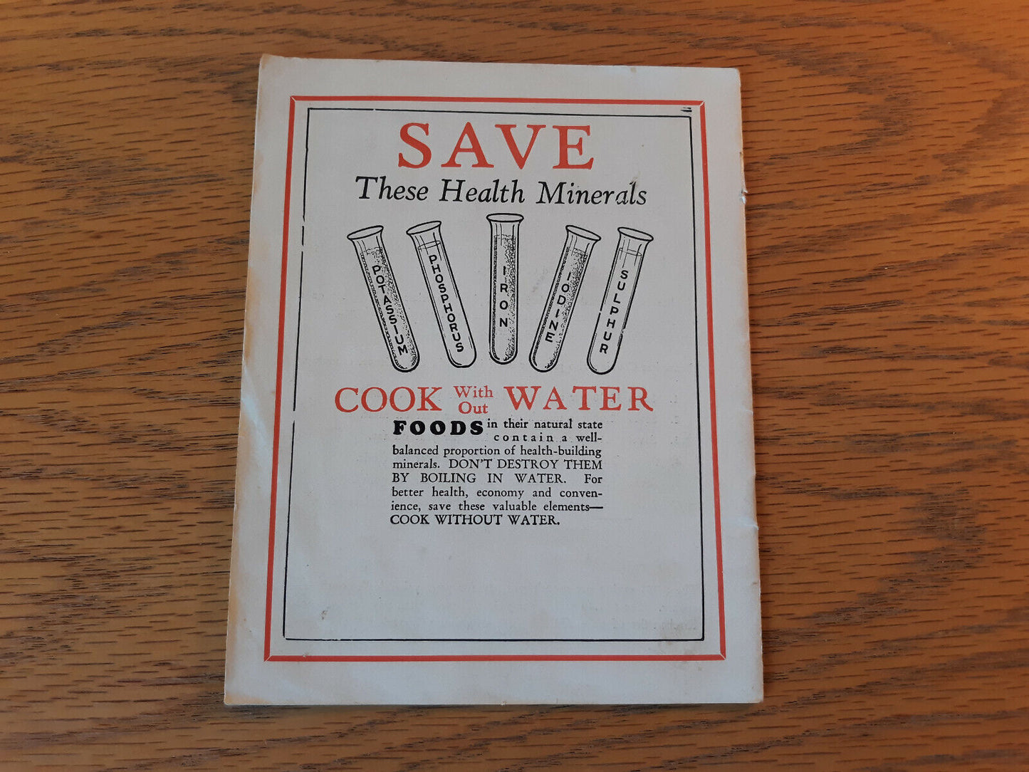 The New Science of Waterless Cooking 1928 Recipe Booklet Aluminum Ware Products