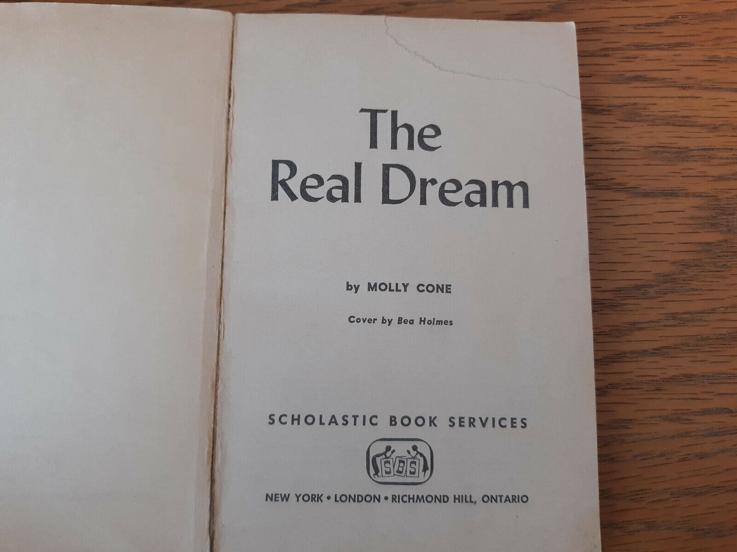 The Real Dream Molly Cone 1968 Paperback Scholastic