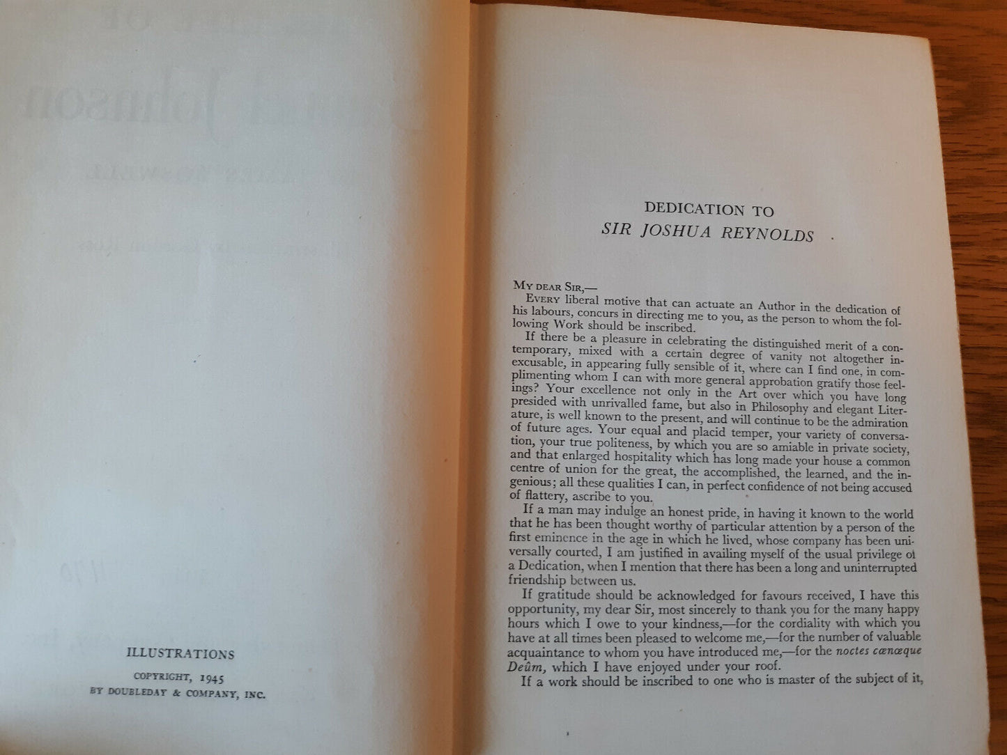 The Life Of Samuel Johnson James Boswell 1946 Hardcover Doubleday