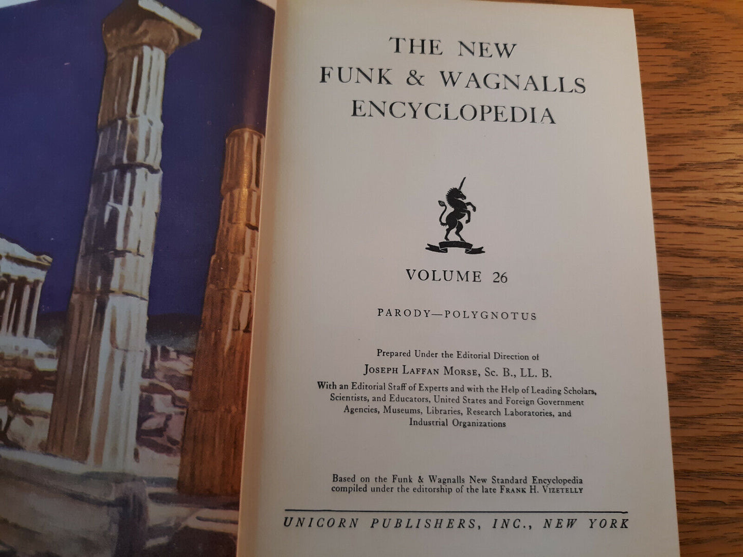 The New Funk & Wagnalls Encyclopedia 1952 Unicorn Pub Hardcover Volume 26