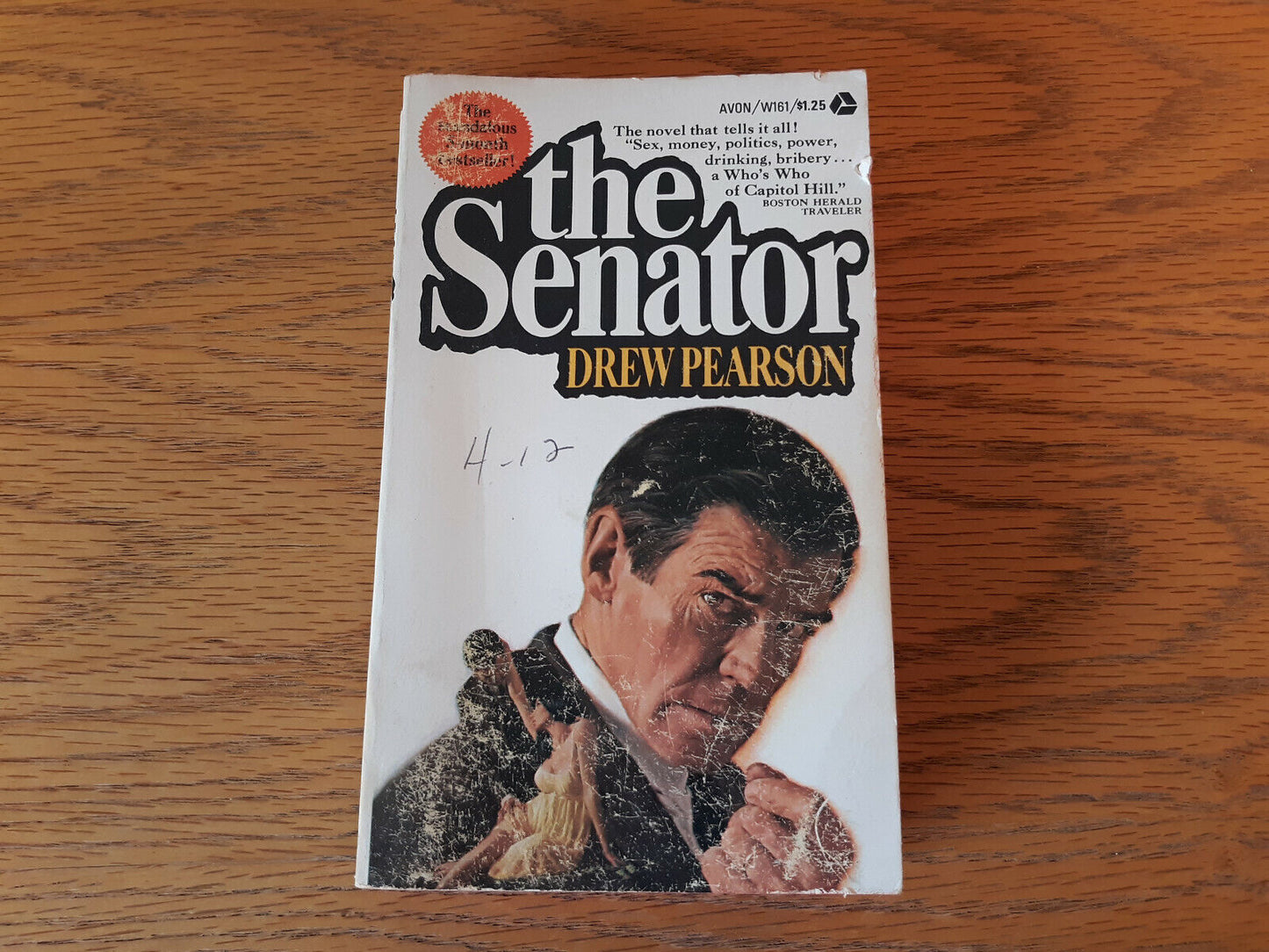 The Senator By Drew Pearson First Avon Printing September 1969 Paperback B