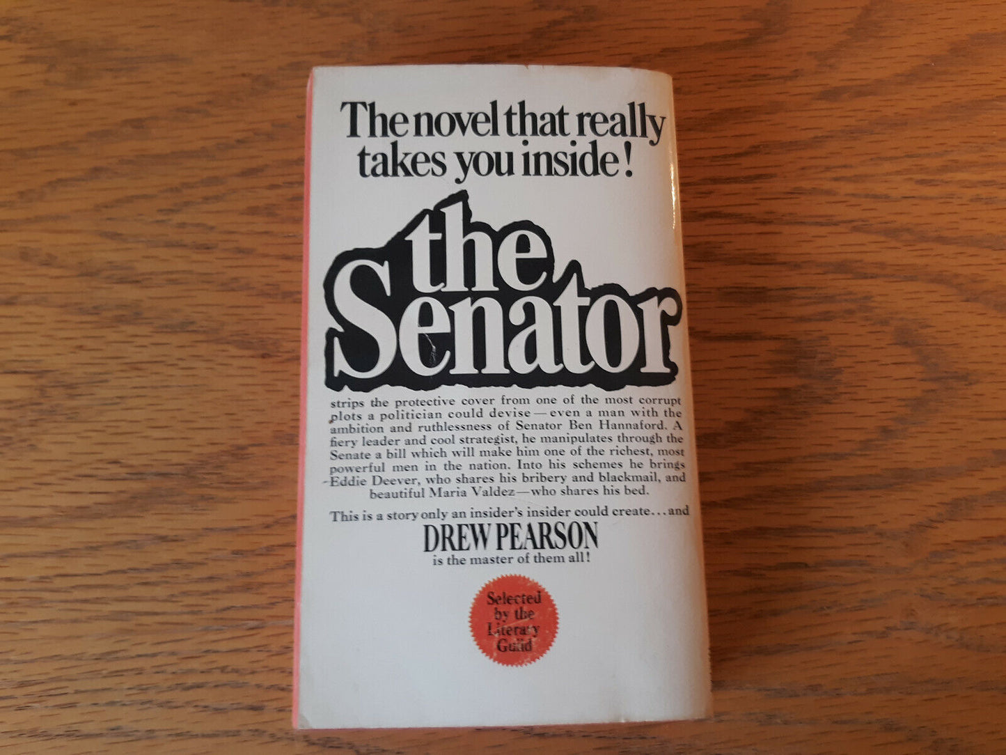 The Senator By Drew Pearson First Avon Printing September 1969 Paperback B