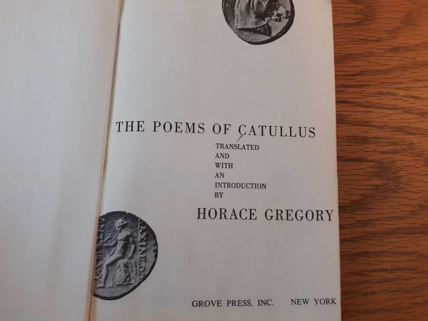 The Poems Of Catullus Horace Gregory 1956 Hardcover Grove Press