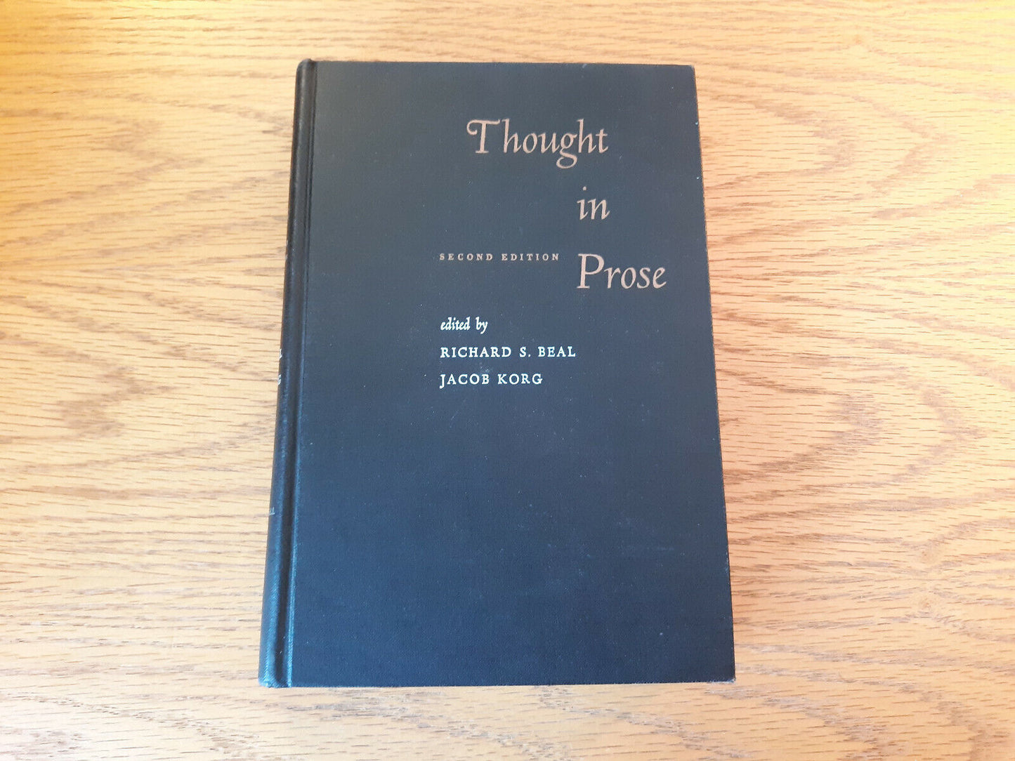 Thought In Prose Second Edition Richard S Beal 1963 Hardcover Prentice Hall