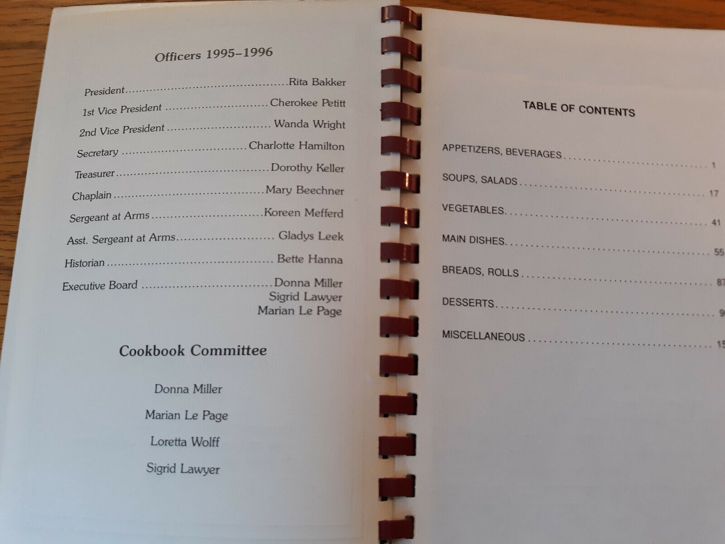 Treasured Recipes LaFeria American Legion Auxiliary Unit 439 Cookbook Publishers