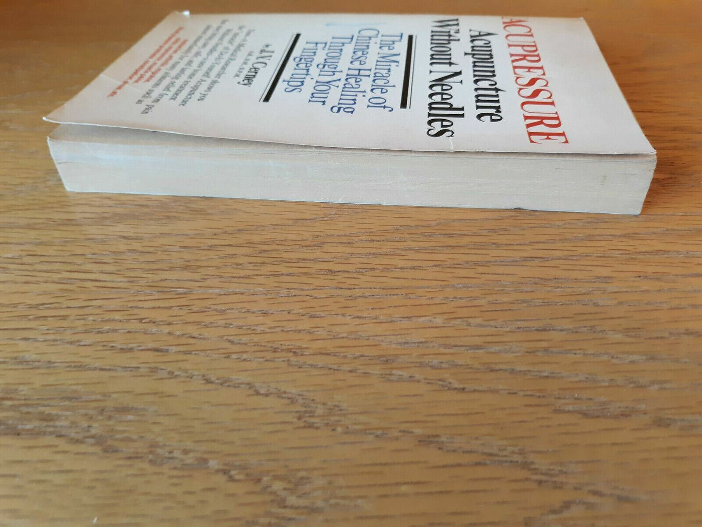 Acupressure Acupuncture Without Needles J V Cerney 1979 Paperback