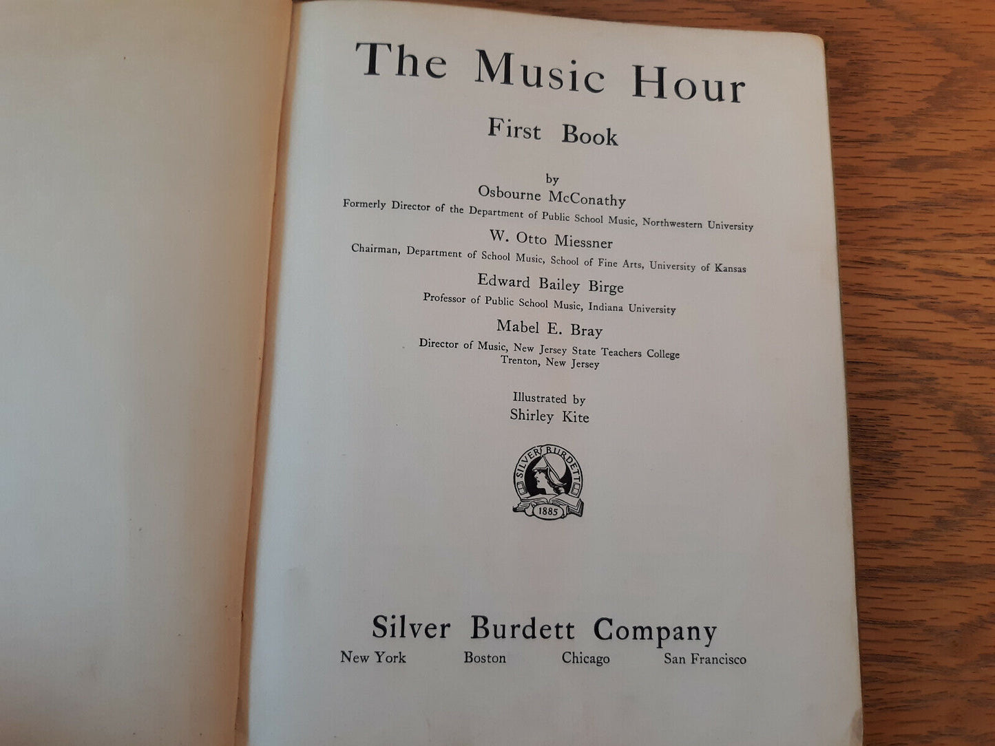 The Music Hour First Book Osbourne McConathy 1937 Hardcover Silver Burdett