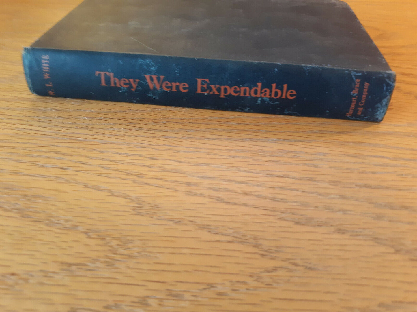 They Were Expendable W L White 1942 1st Edition Hardcover Harcourt, Brace