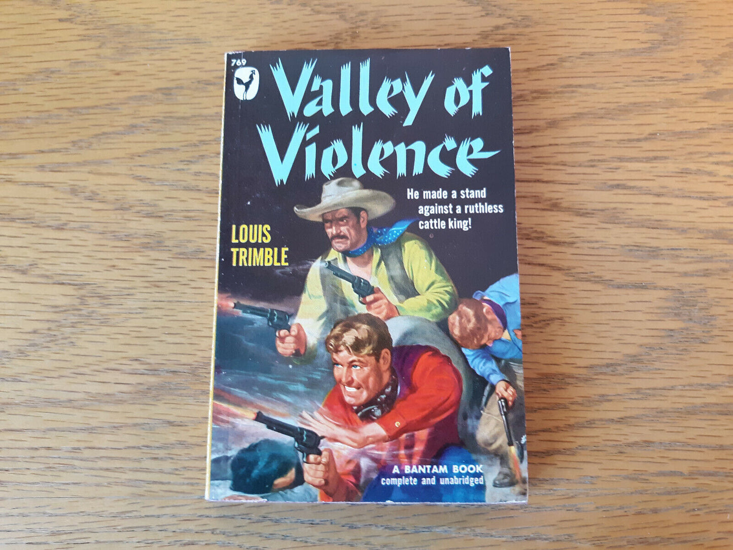 Valley Of Violence Louis Trimble 1950 Bantam Books Paperback