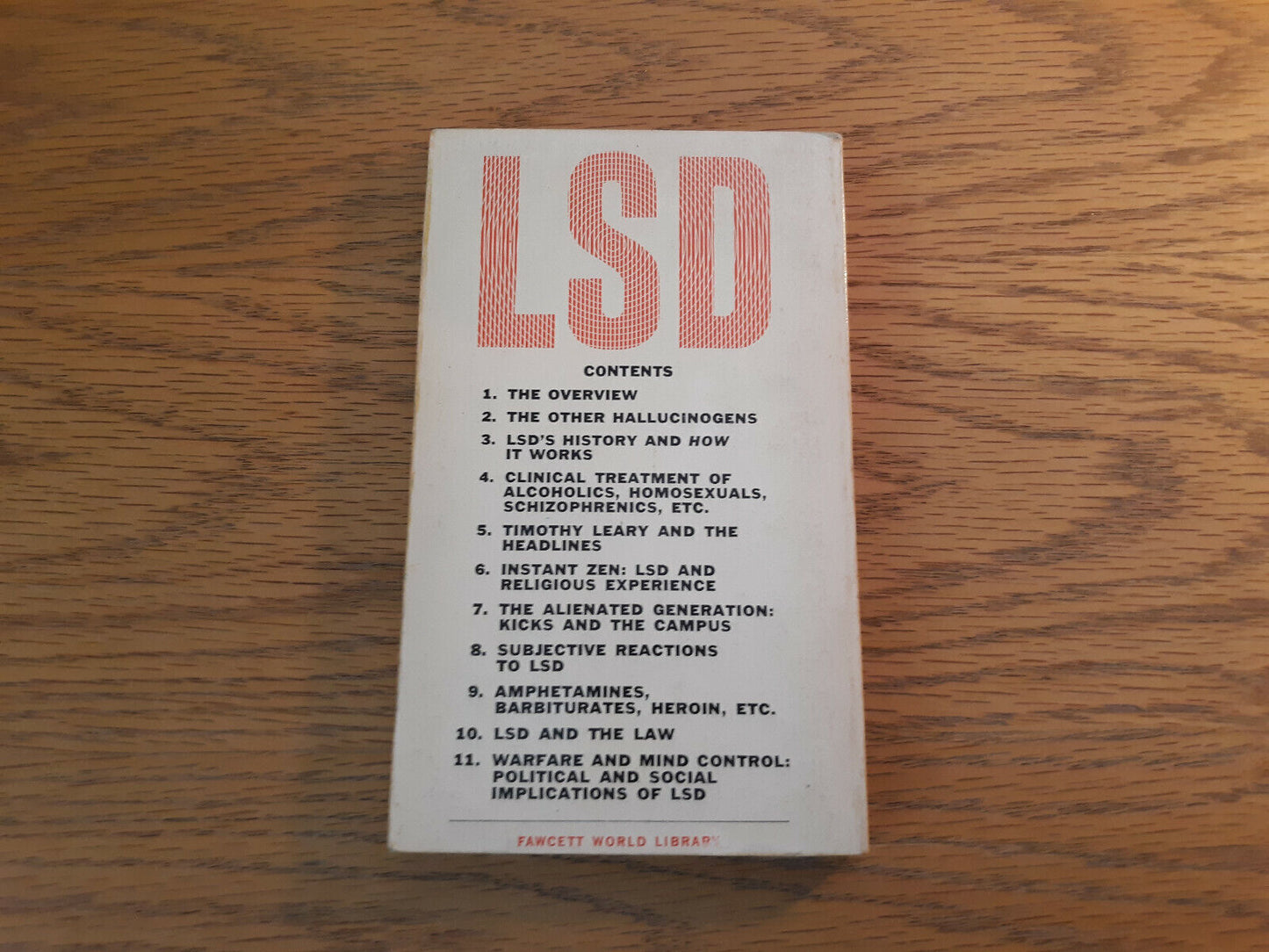 The LSD Story by John Cashman Fawcett Gold Medal 1966 Paperback