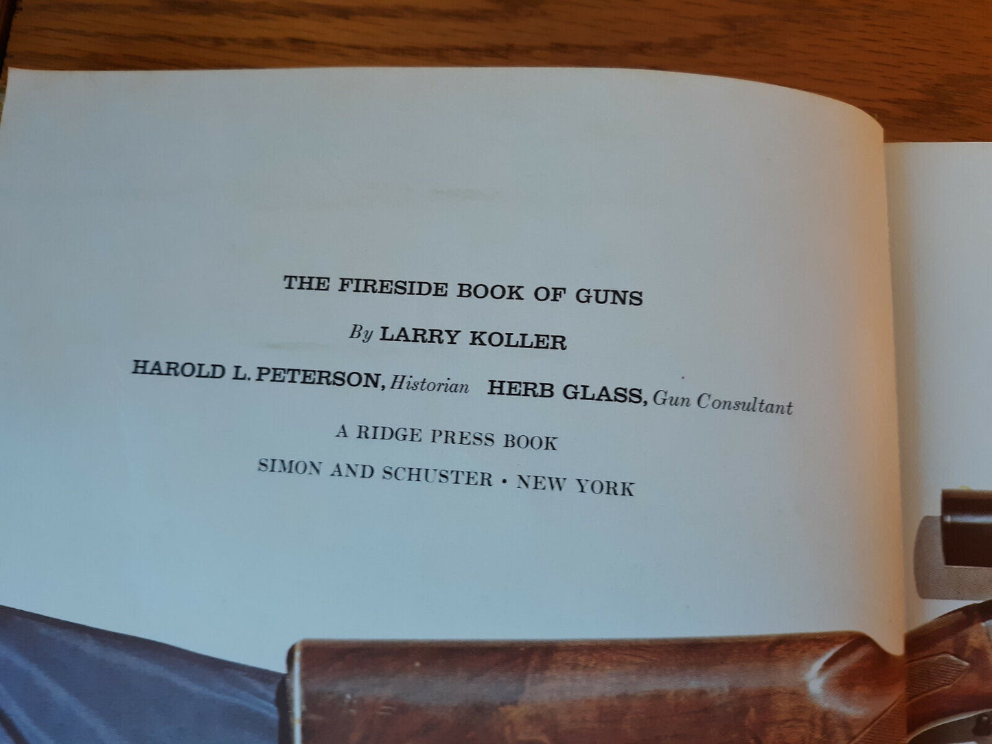 The Fireside Book Of Guns Larry Koller 1959 Hardcover Simon And Schuster