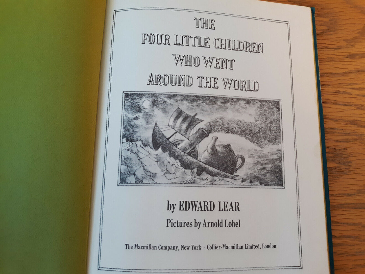 The Four Little Children Who Went Around The World Edward Lear 1968 1st Ed Hardc