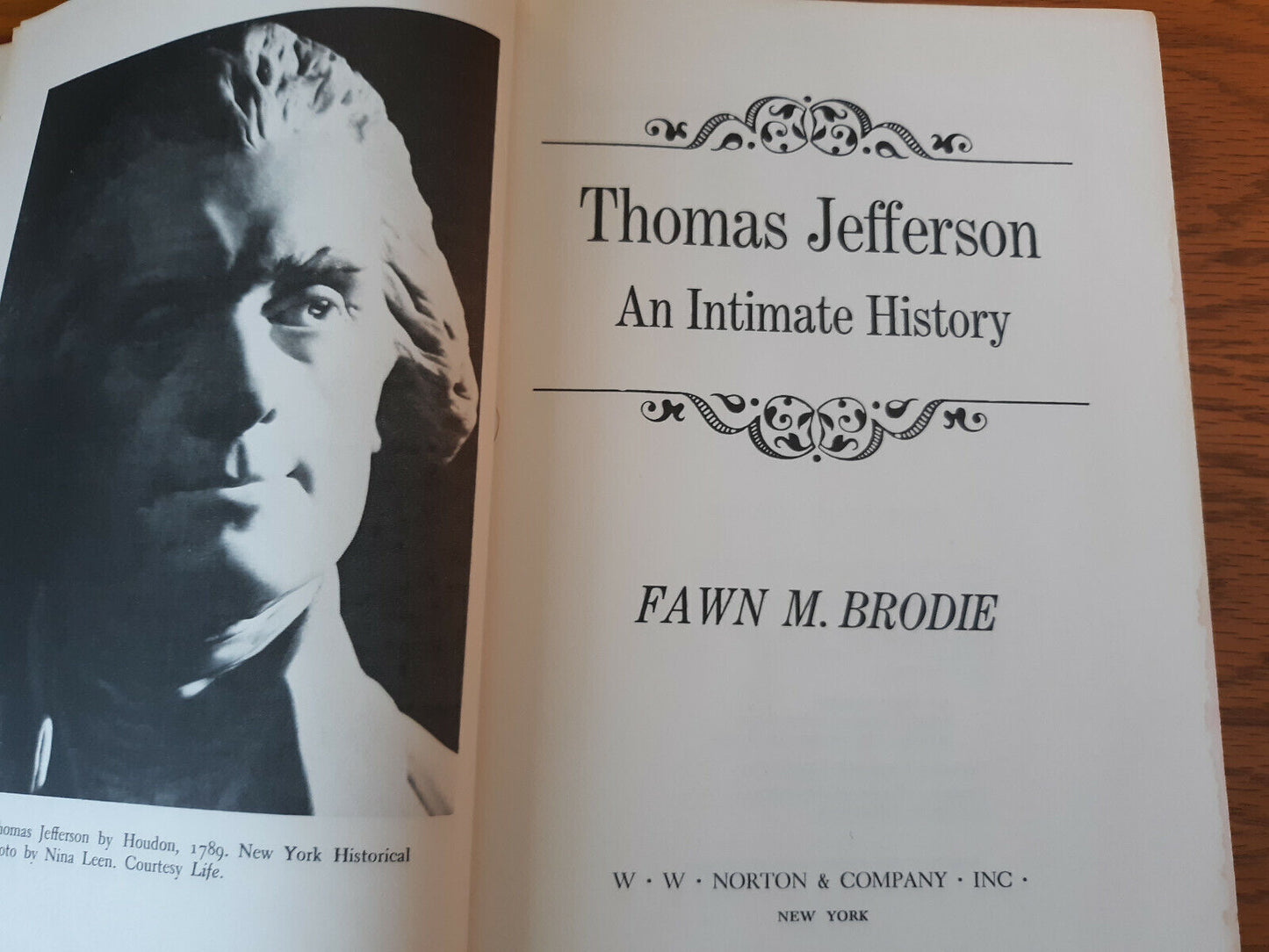 Thomas Jefferson An Intimate History Fawn M Brodie 1974 Hardcover