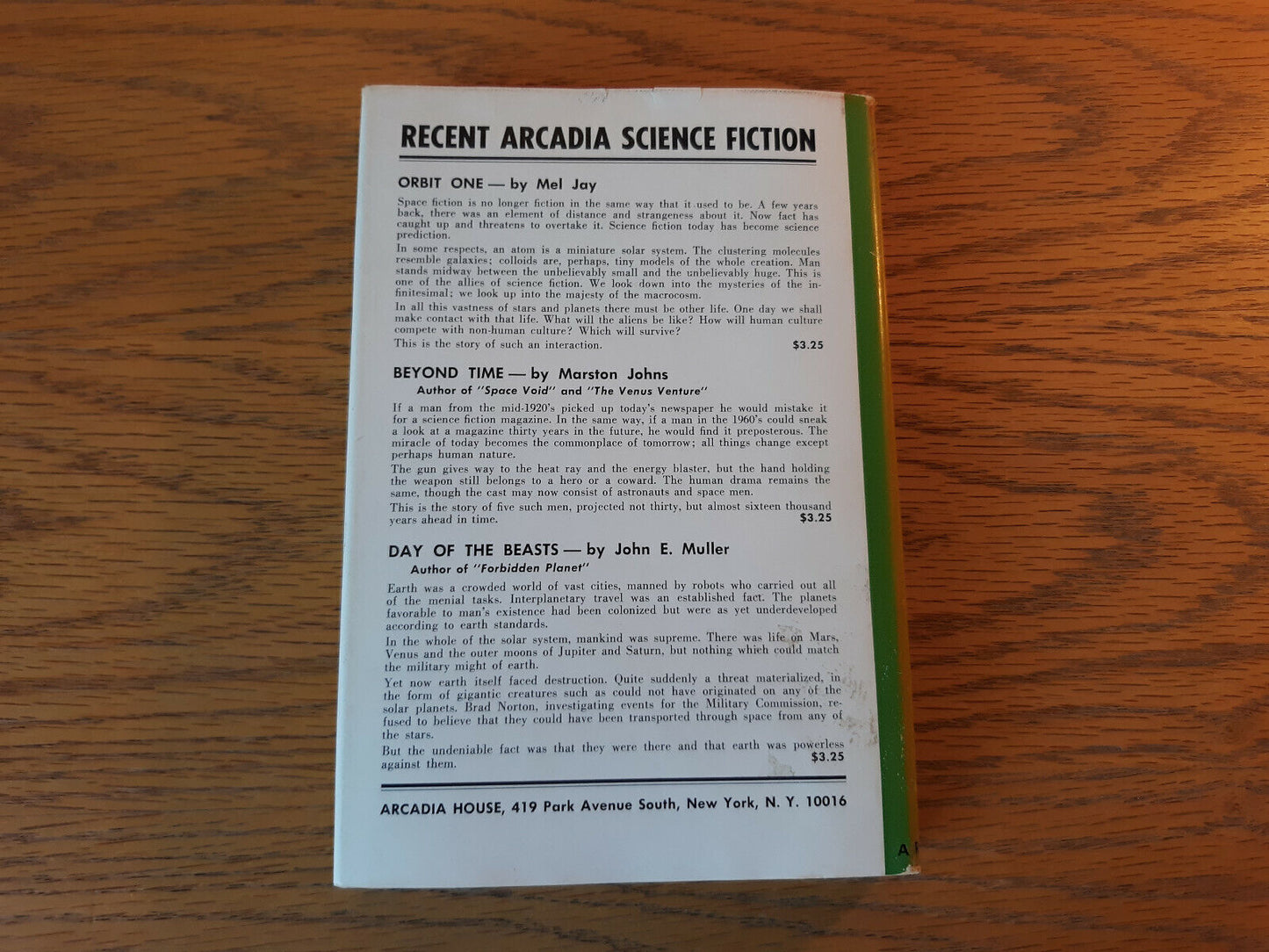 Brood Of Helios Jack Bertin 1966 Hardcover Dust Jacket Arcadia House