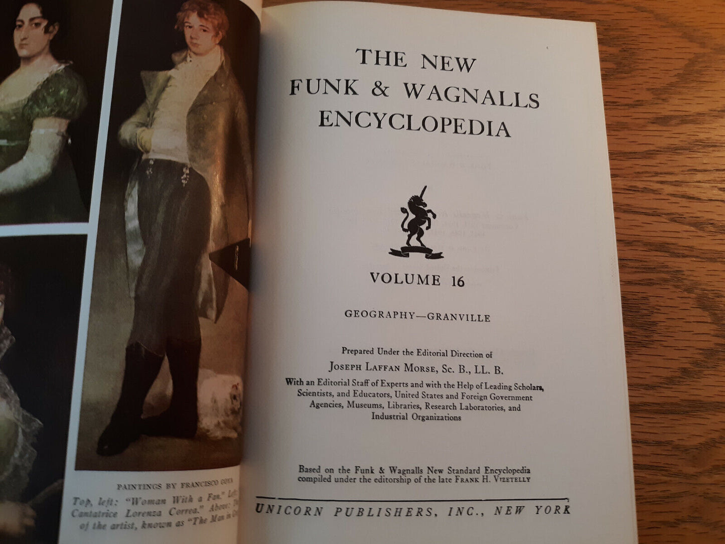 The New Funk & Wagnalls Encyclopedia 1953 Unicorn Pub Hardcover Volume 16