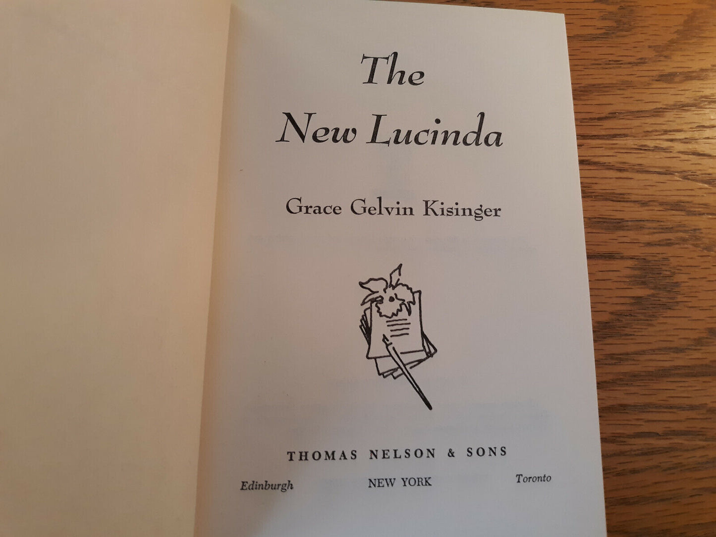 The New Lucinda Grace Gelvin Kisinger 1958 Book Club Edition Thomas Nelson Hardc