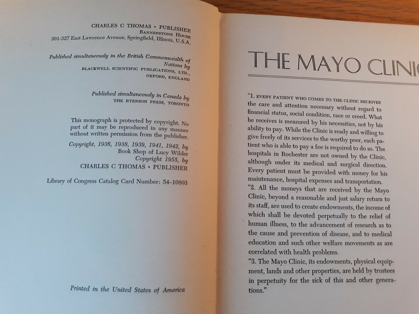 The Mayo Clinic Lucy Wilder 1955 Second Edition Hardcover Charles C Thomas