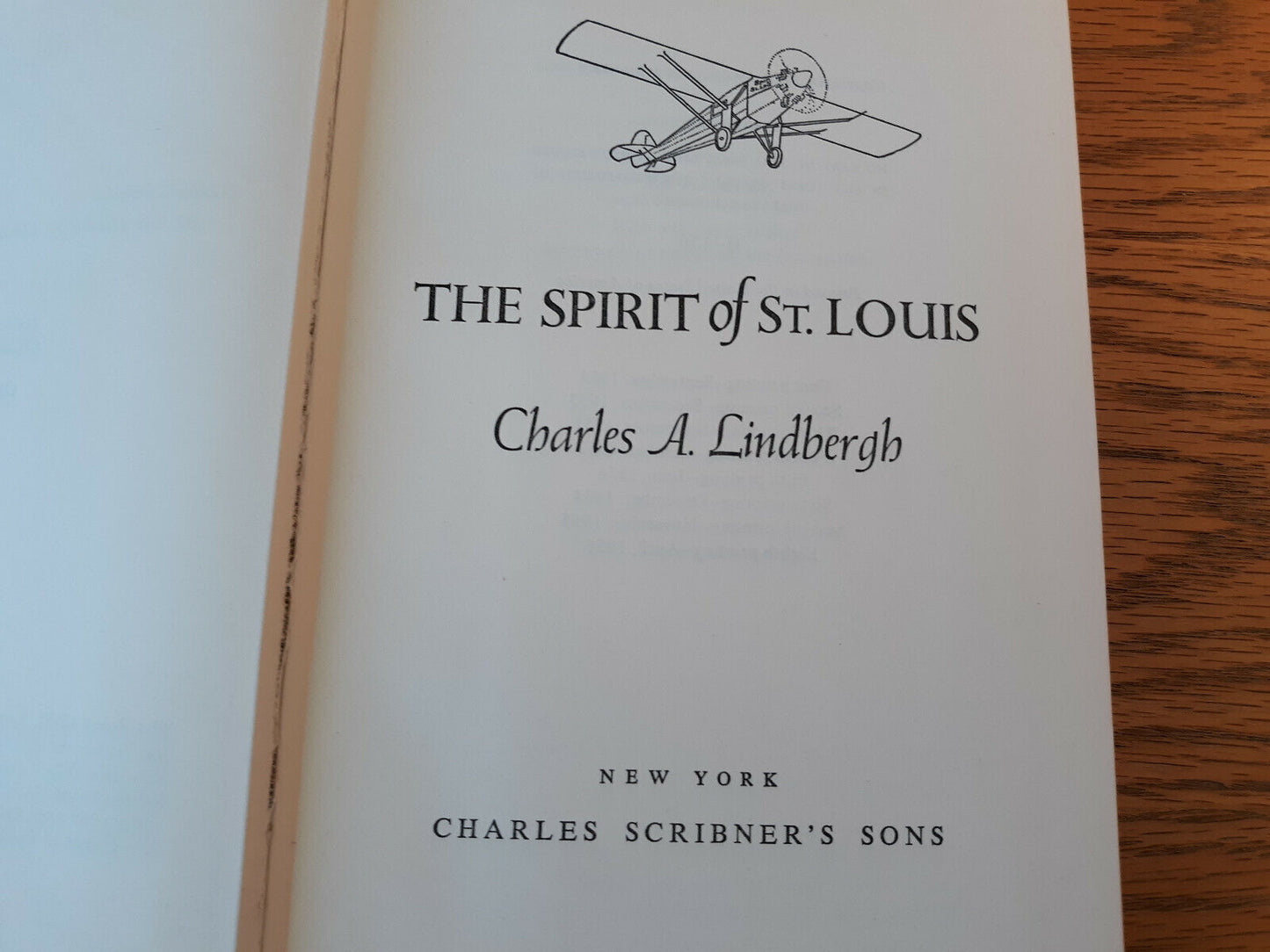 The Spirit Of St Louis Charles A Lindbergh 1956 Hardcover Charles Scribner’s Son