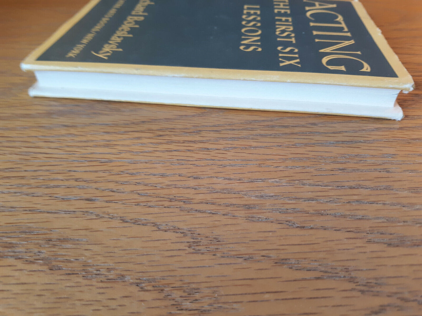 Acting The First Six Lessons Richard Boleslavsky 1978 Hardcover Dust Jacket Thea