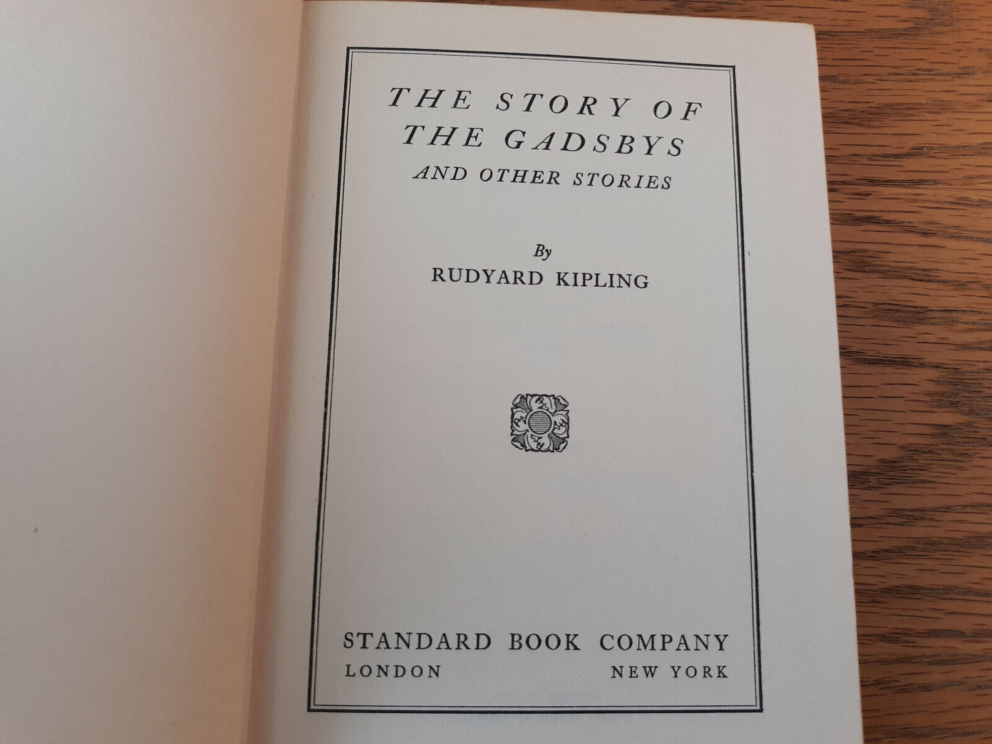 The Story Of The Gadsbys And Other Stories Rudyard Kipling 1930 Standard Book Ha