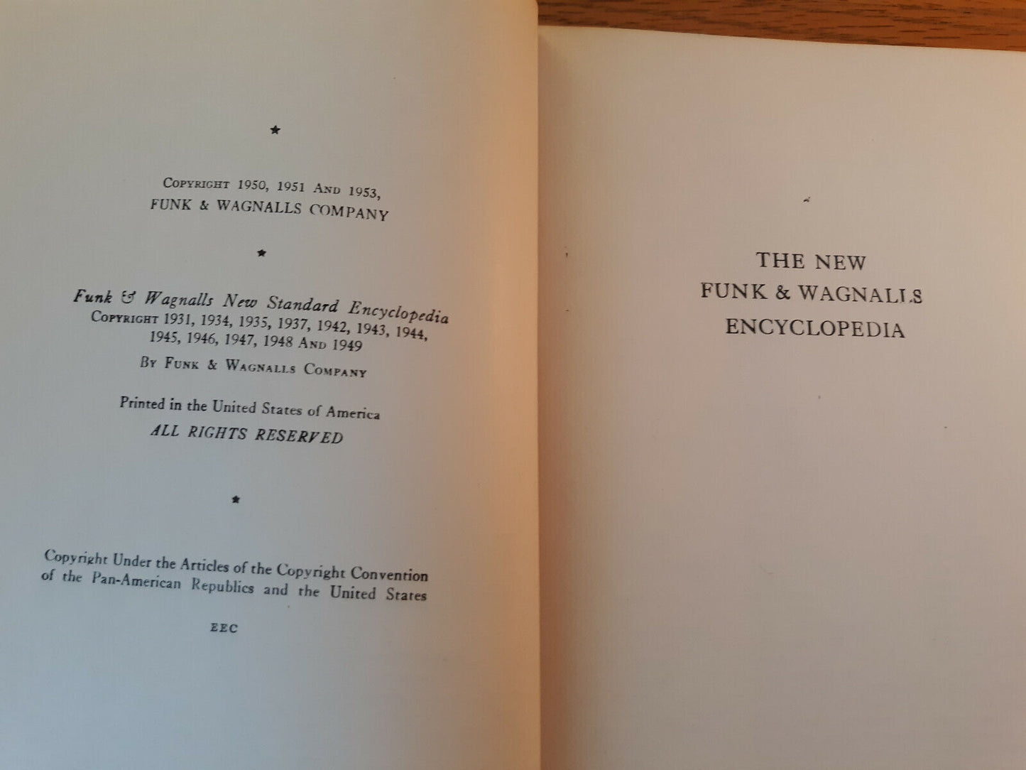 The New Funk & Wagnalls Encyclopedia 1953 Unicorn Pub Hardcover Volume 19