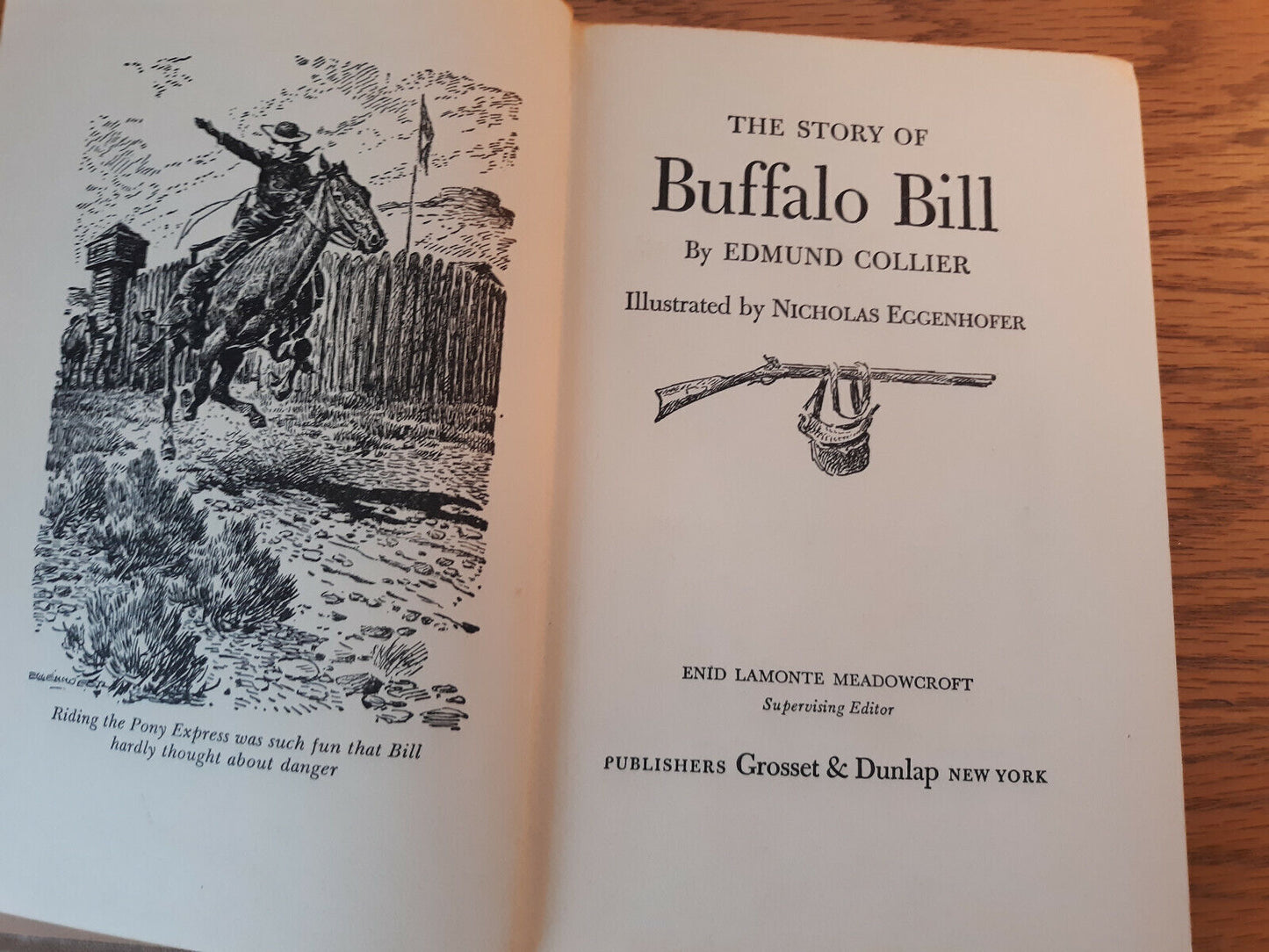 The Story Of Buffalo Bill Edmund Collier 1952 Hardcover Grosset & Dunlap