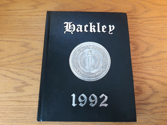 1992 Hilltop Yearbook Hackley School Tarrytown Hardcover New York