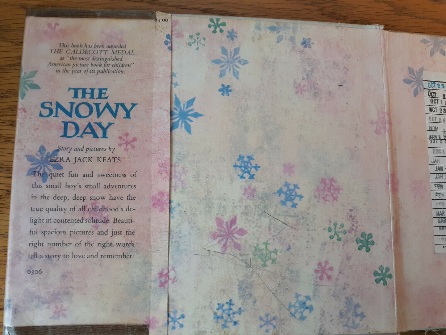 The Snowy Day Ezra Jack Keats Viking Press 1964 Hardcover 5th Printing Dust Jack