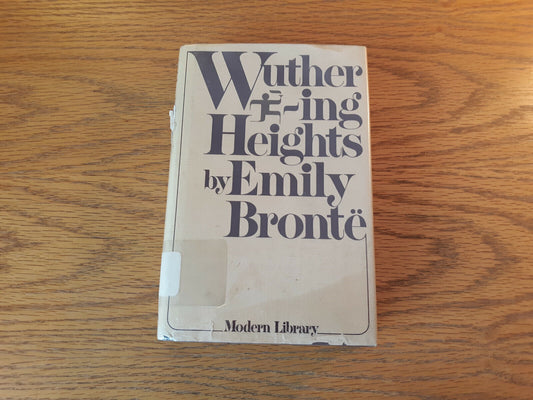 Wuthering Heights Emily Bronte Modern Library 1978 Hardcover Dust Jacket