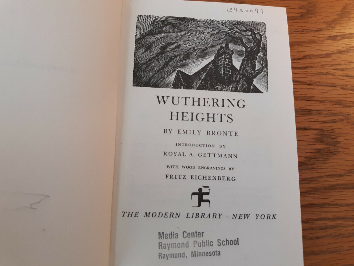 Wuthering Heights Emily Bronte Modern Library 1978 Hardcover Dust Jacket