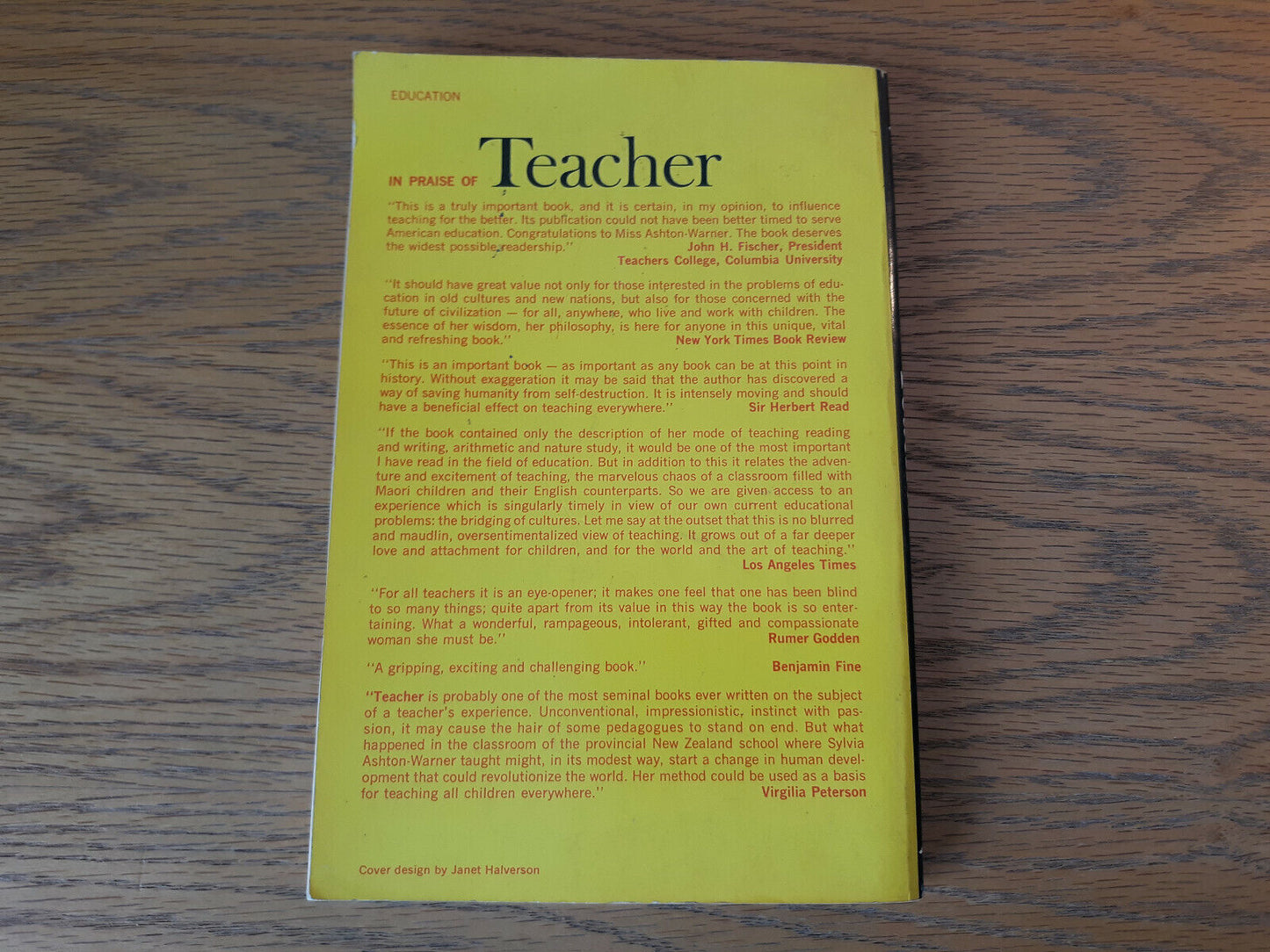 Sylvia Ashton Warner Teacher 1963 Paperback Simon And Schuster