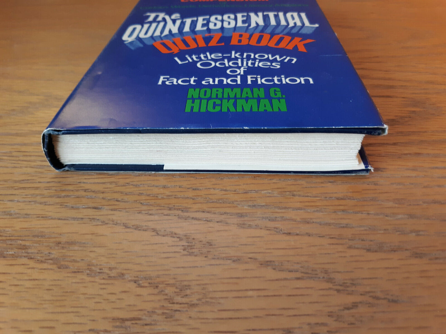 The Quintessential Quiz Book Norman G Hickman 1979 Book Club Edition Hardcover D