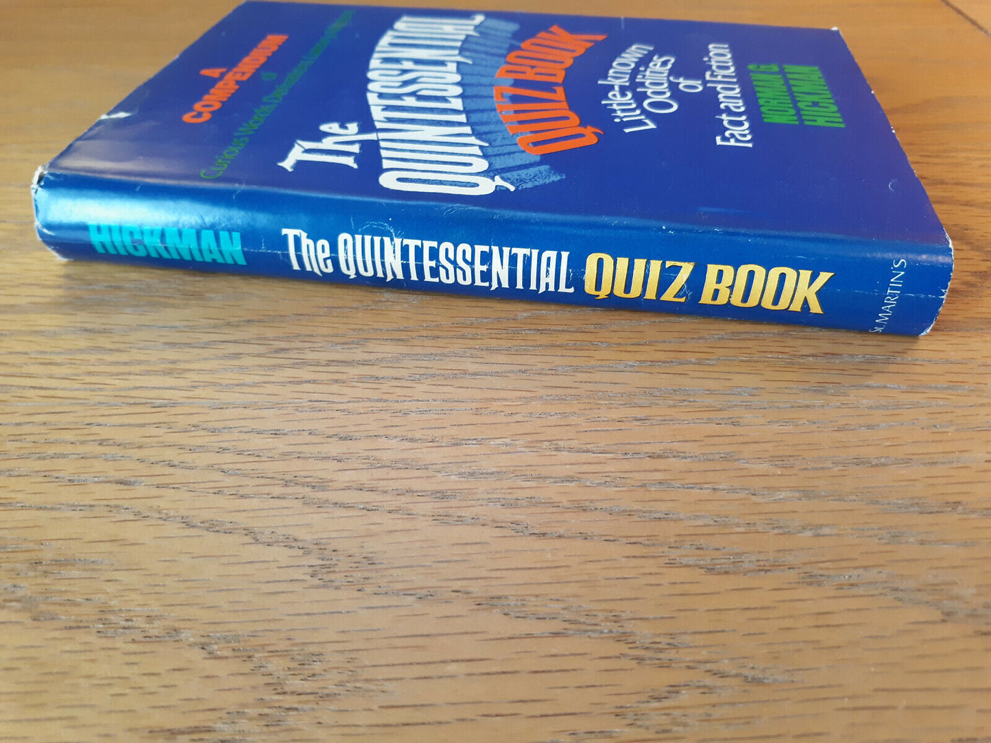 The Quintessential Quiz Book Norman G Hickman 1979 Book Club Edition Hardcover D