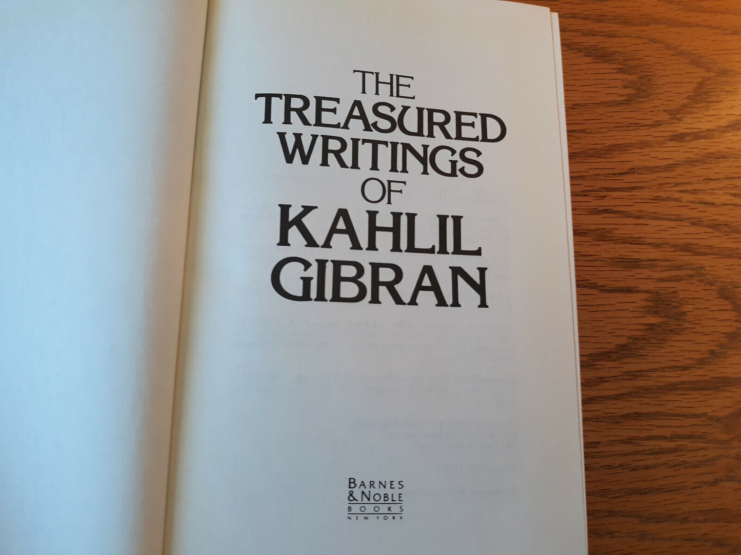 The Treasured Writings Of Kahlil Gibran 1998 Hardcover Barnes & Nobles