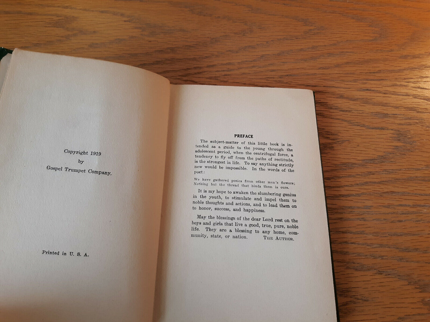 A Noble Life Mary C Haskett 1919 Gospel Trumpet Hardcover