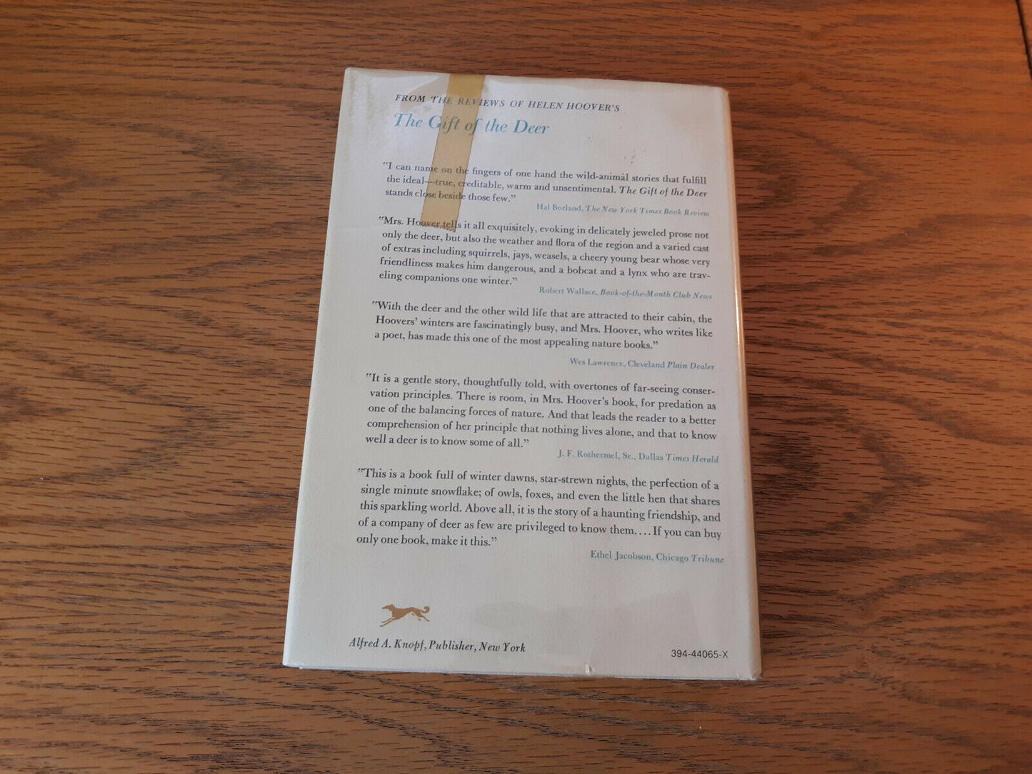 A Place In The Woods Helen Hoover 1972 Alfred A Knopf Hardcover Dust Jacket