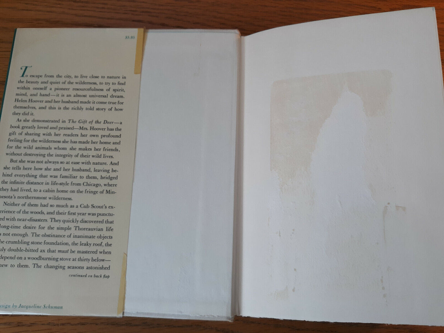 A Place In The Woods Helen Hoover 1972 Alfred A Knopf Hardcover Dust Jacket