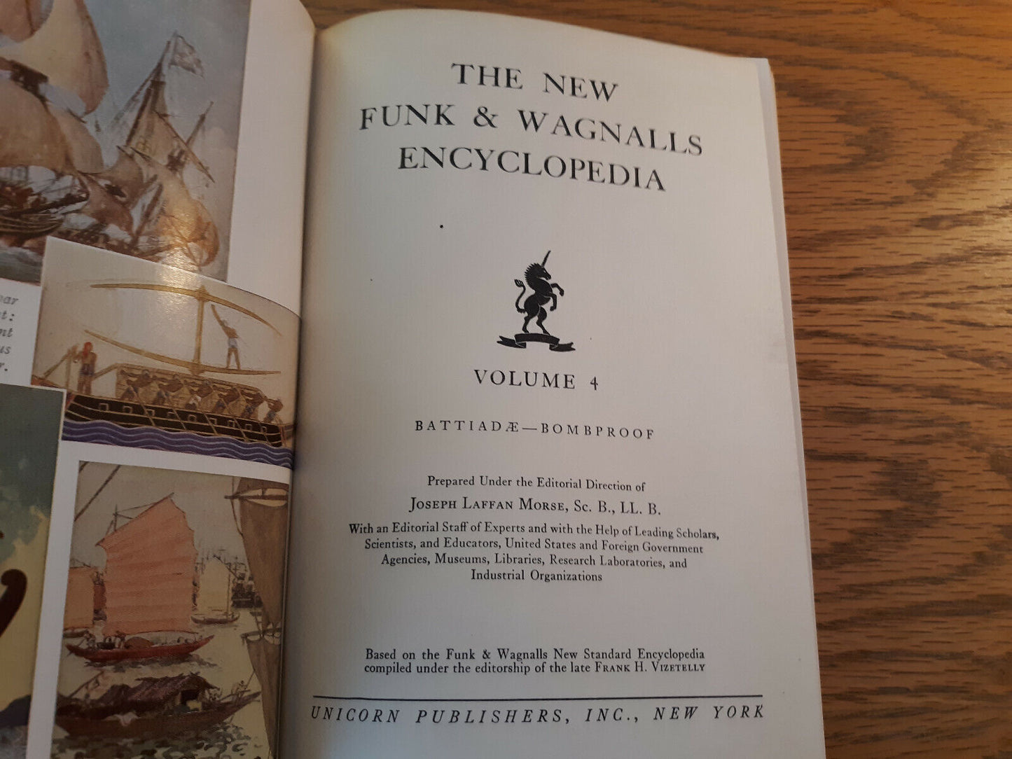 The New Funk & Wagnalls Encyclopedia 1952 Unicorn Pub Hardcover Volume 4