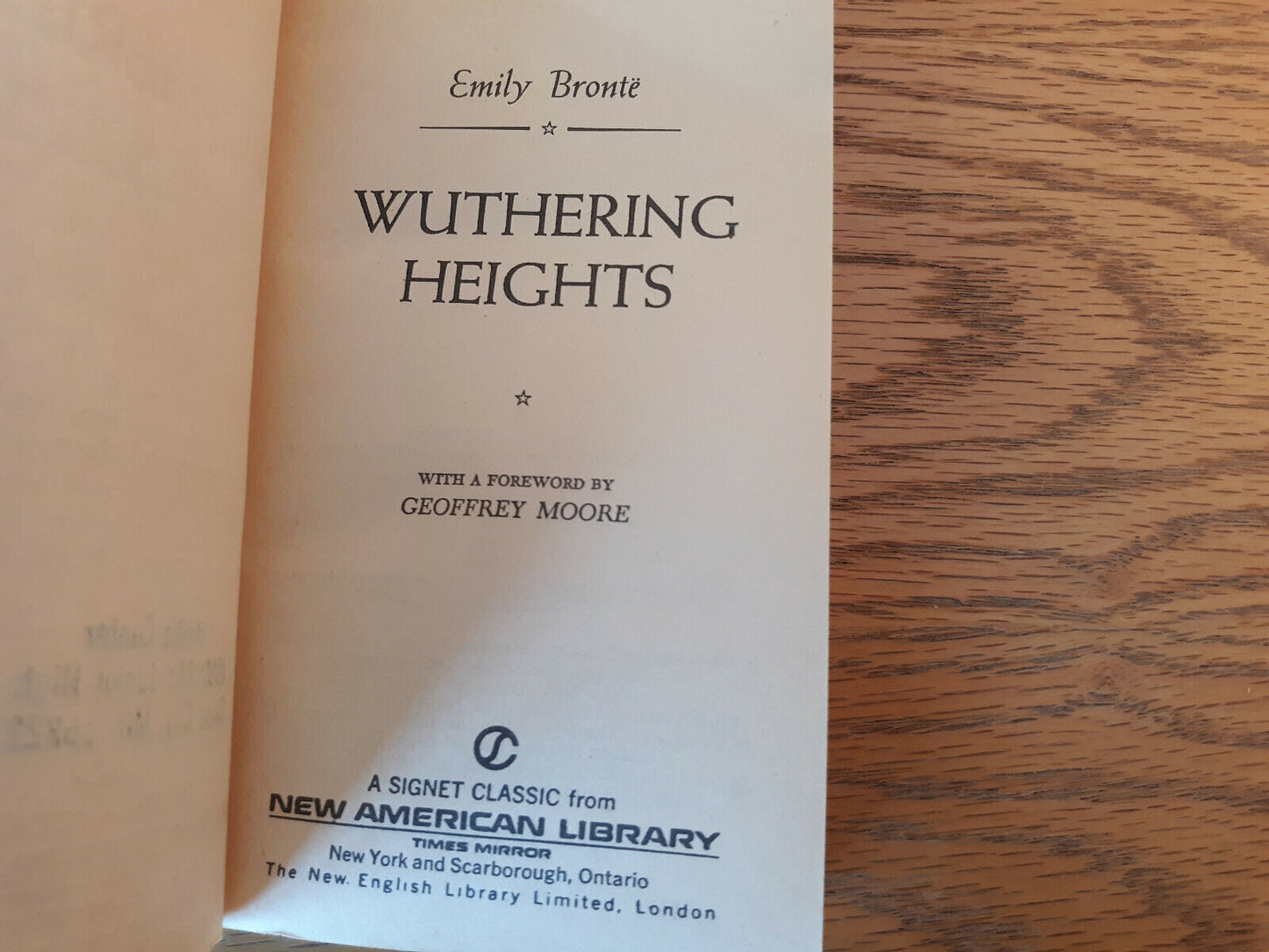 Wuthering Heights Emily Bronte 1959 Signet Classic Paperback