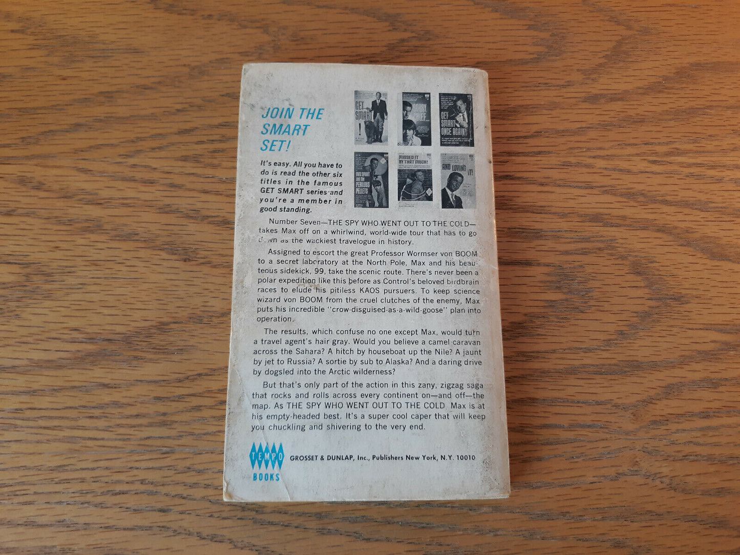 The Spy Who Went To The Cold William Johnston 1968 Grosset & Dunlap Max Smart